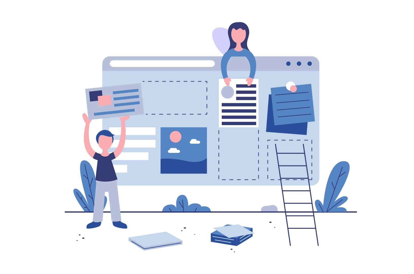 Keywords: Illustration, website